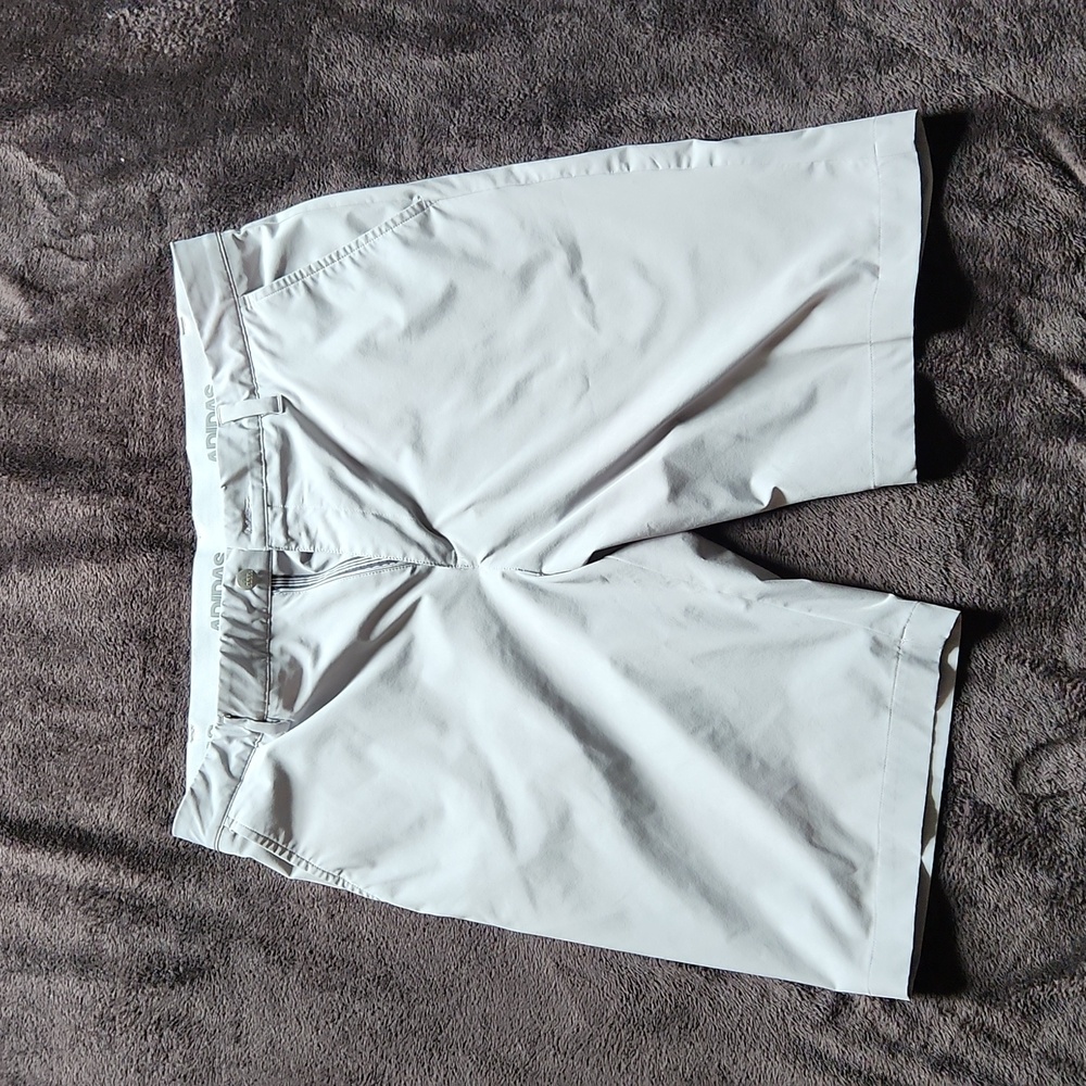 Mens gray adidas golf shorts 36